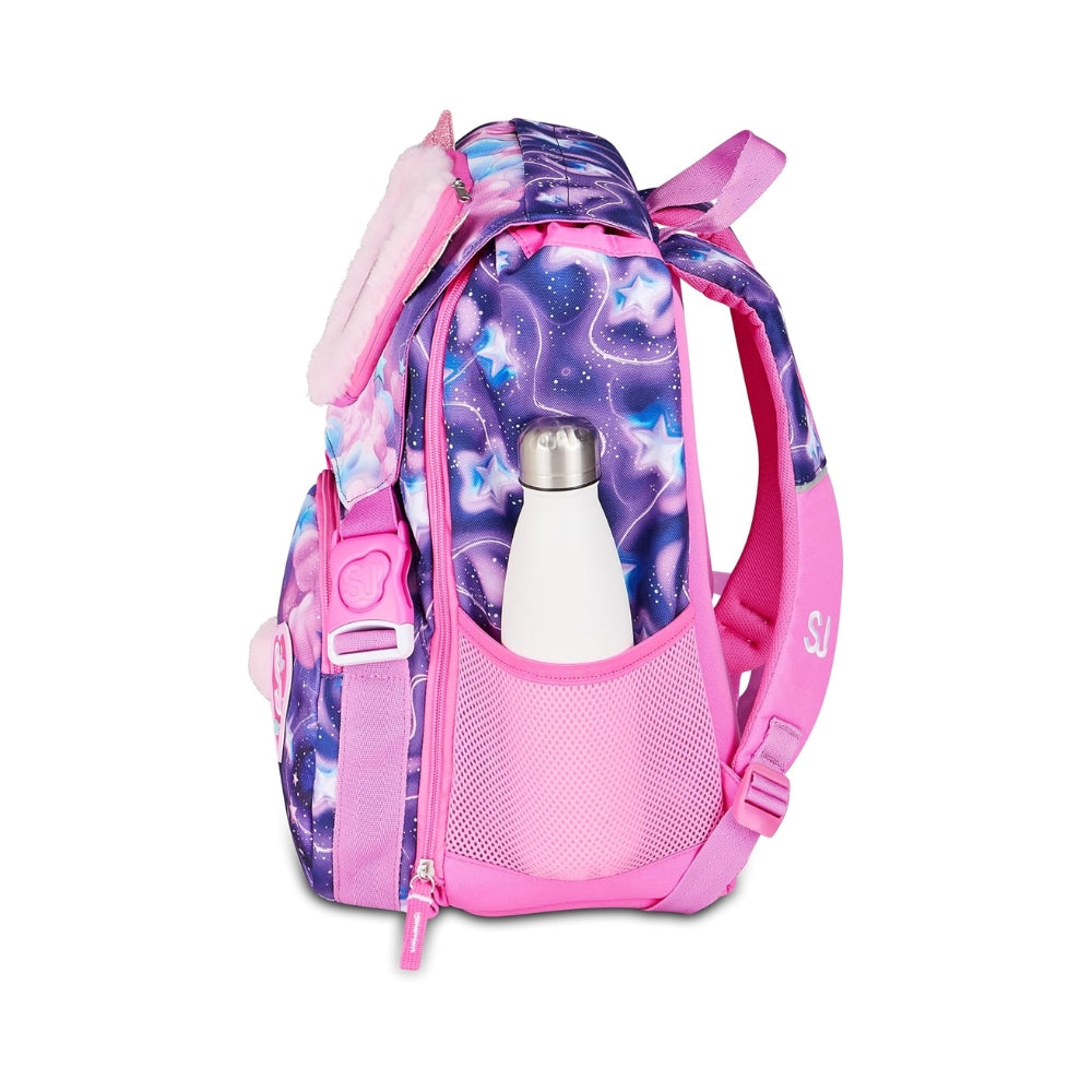 SJ Gang Style Jam Gang Zaino Scuola Estensibile Big Fluffy Pink Girl – Viola, 24 L