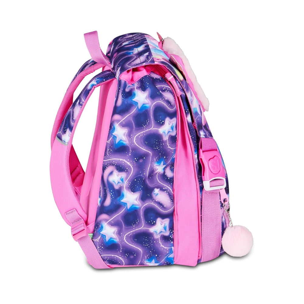 SJ Gang Style Jam Gang Zaino Scuola Estensibile Big Fluffy Pink Girl – Viola, 24 L