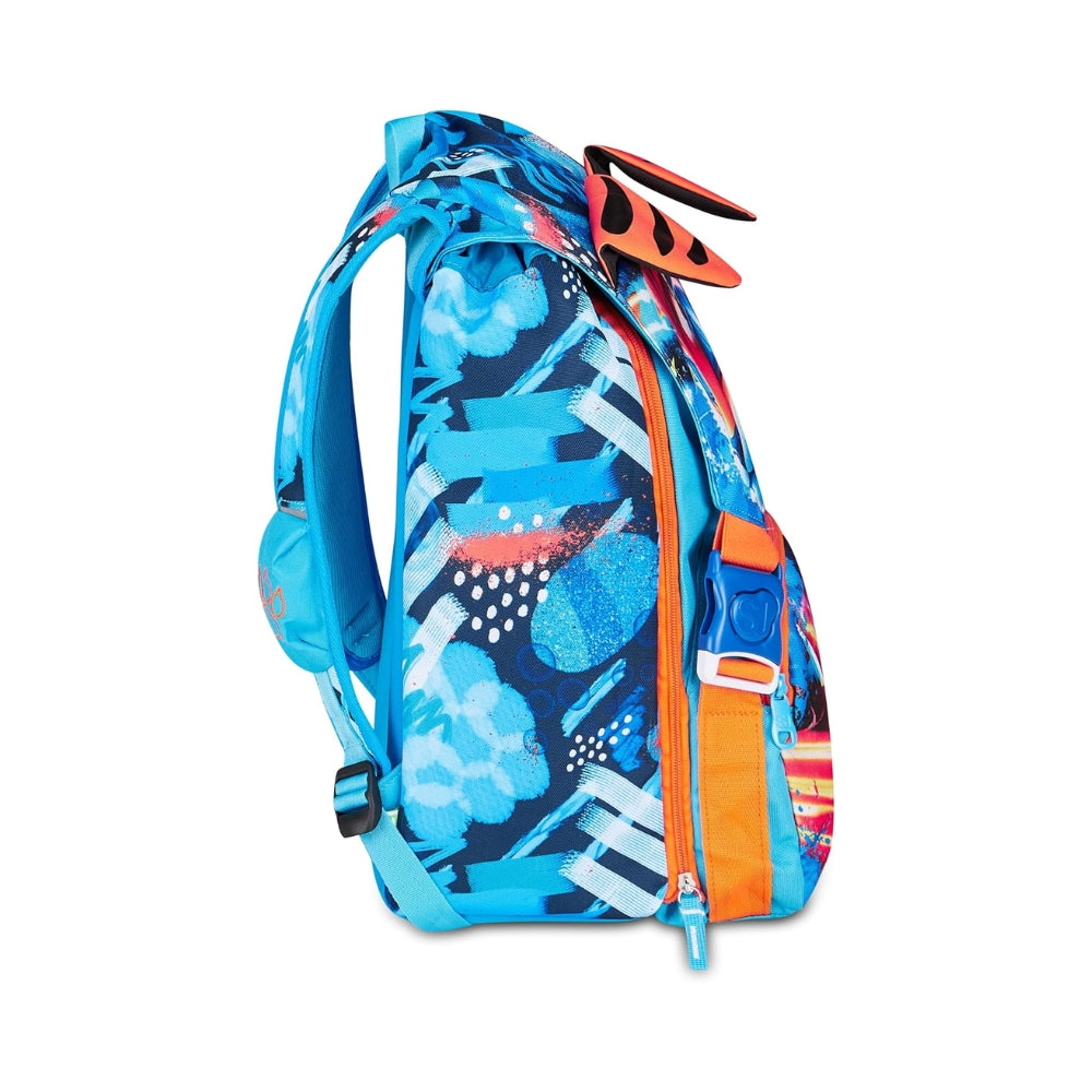SJ Gang Style Jam Gang Zaino Scuola Estensibile Big Speed Animal Boy – Celeste, 24 L