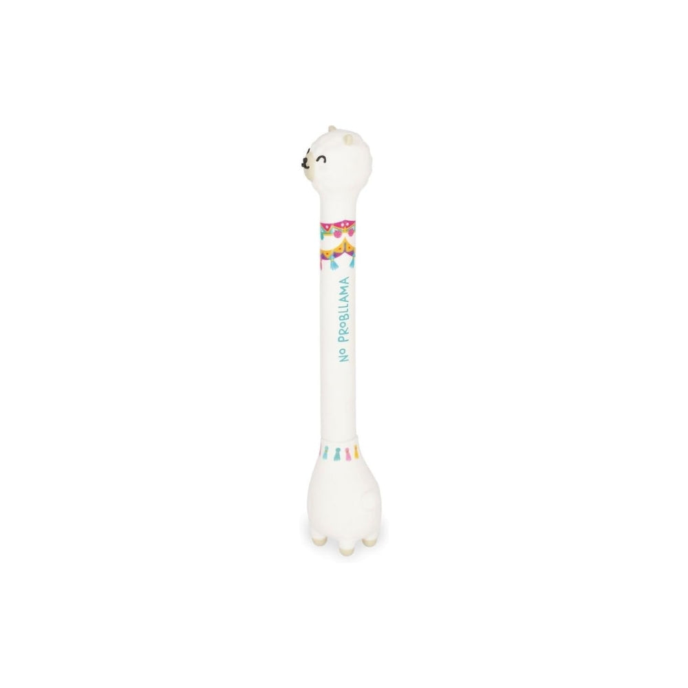 Legami Penna a Sfera Llama con Base - Stand-Ink Ovation - Tema Lama - Inchiostro Blu