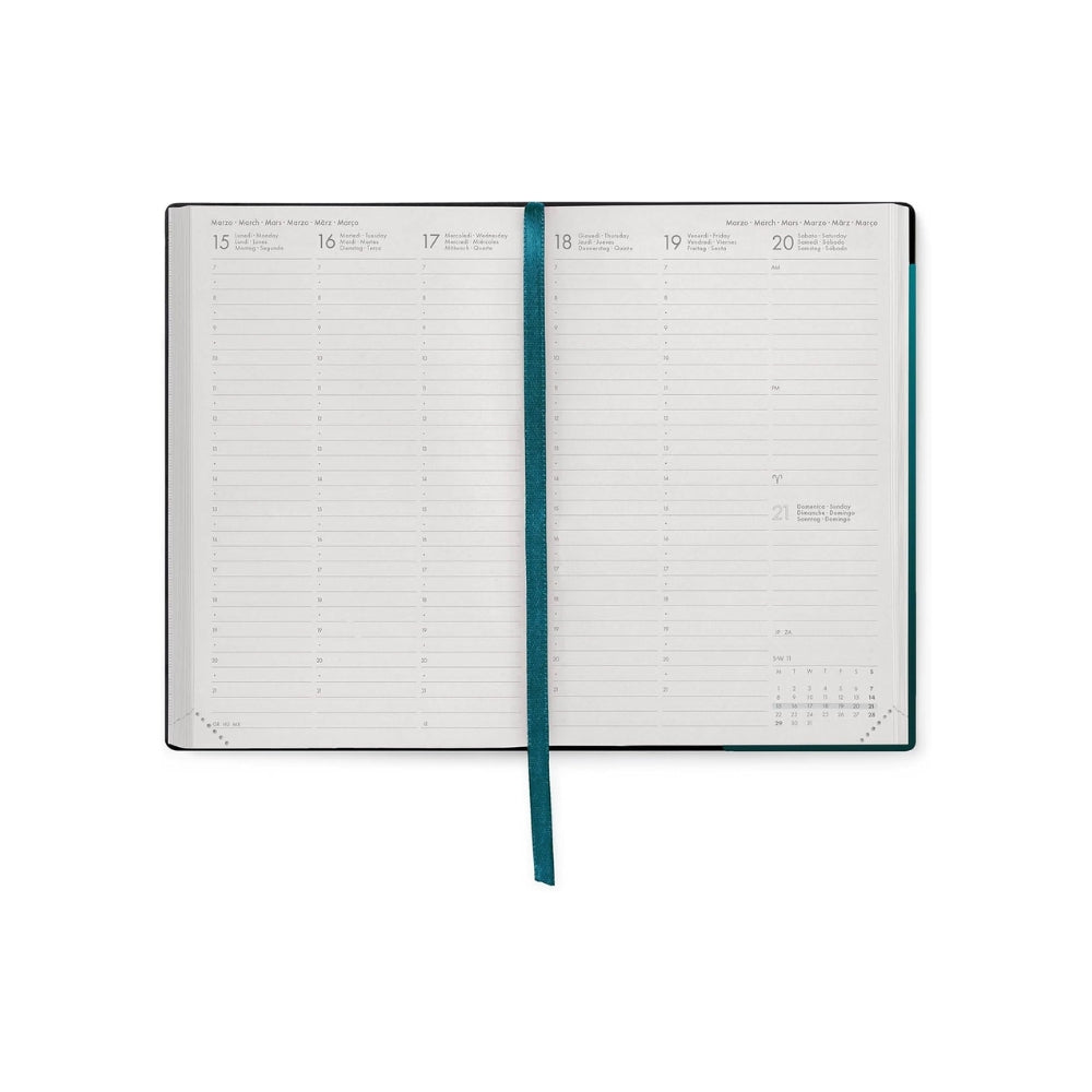 Legami - Agenda Settimanale Medium 2027, Deep Teal, 12 Mesi, 12 x 18 cm
