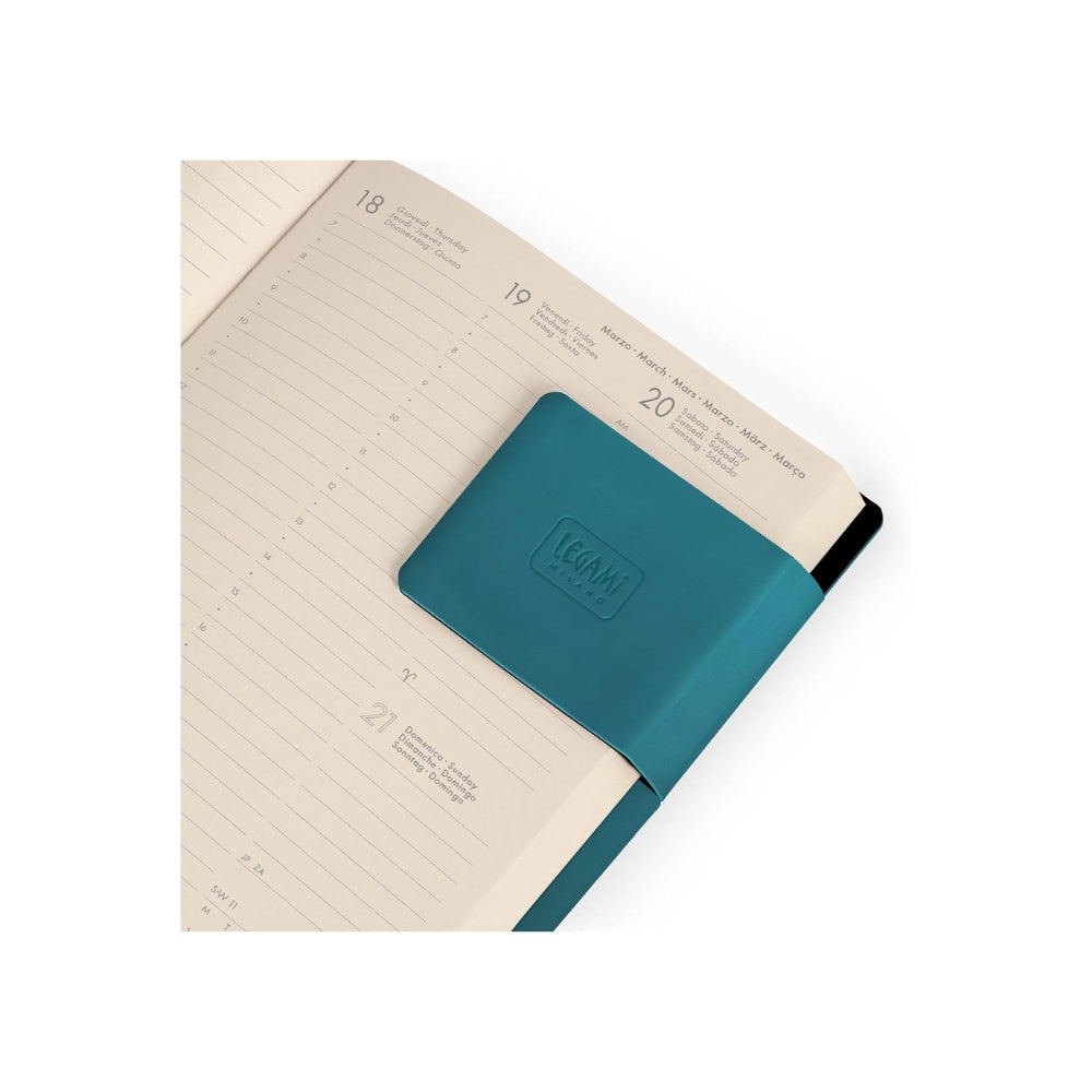Legami - Agenda Settimanale Medium 2027, Deep Teal, 12 Mesi, 12 x 18 cm