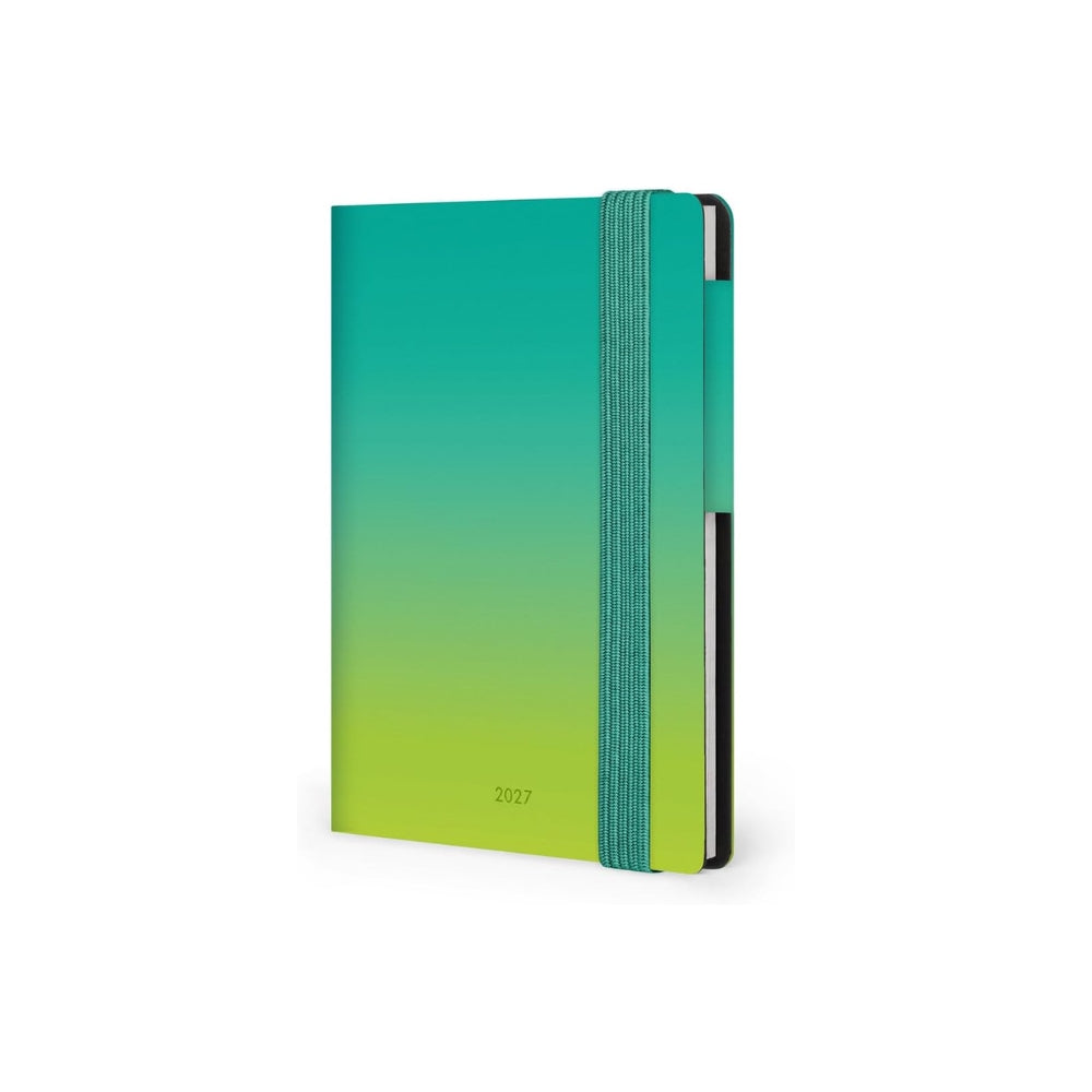 Legami - Agenda Settimanale Mini 2027, Shades of Green, 12 Mesi, 8 x 11 cm