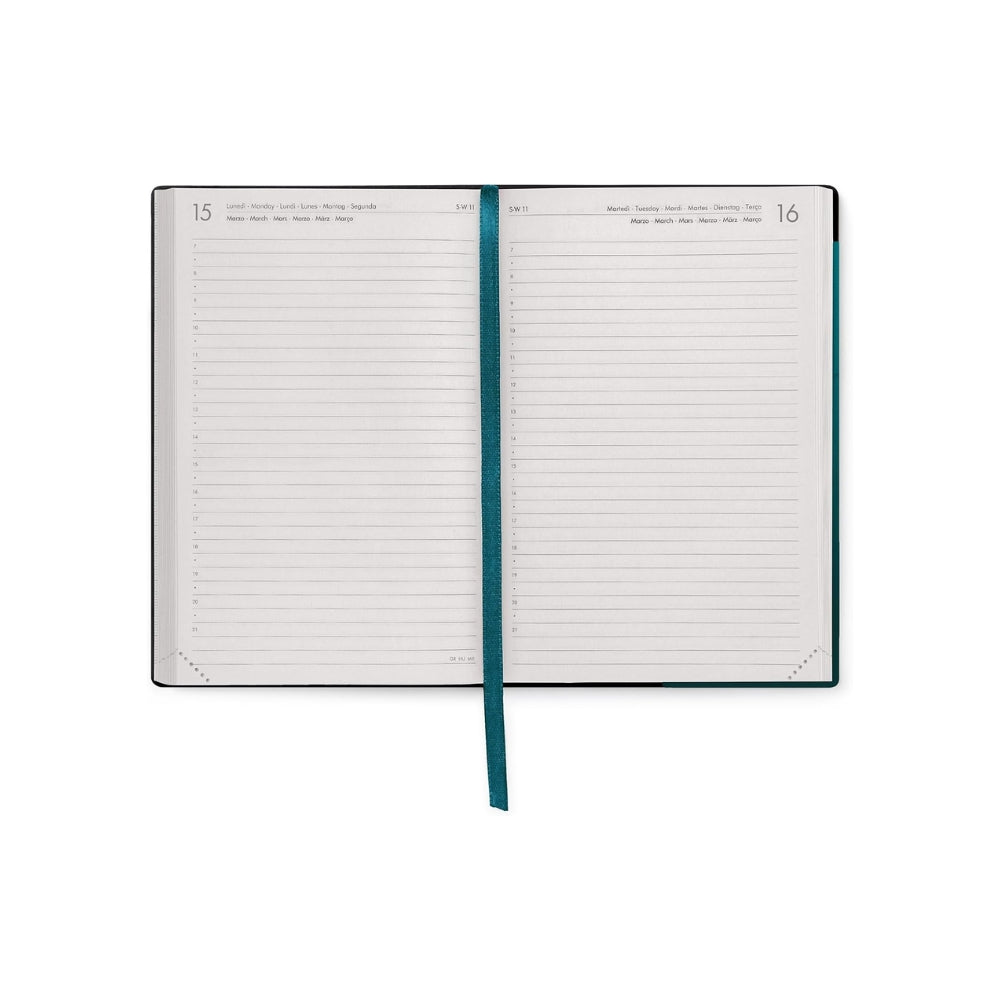 Legami - Agenda Giornaliera Medium 2027, Deep Teal, 12 Mesi, 12 x 18 cm
