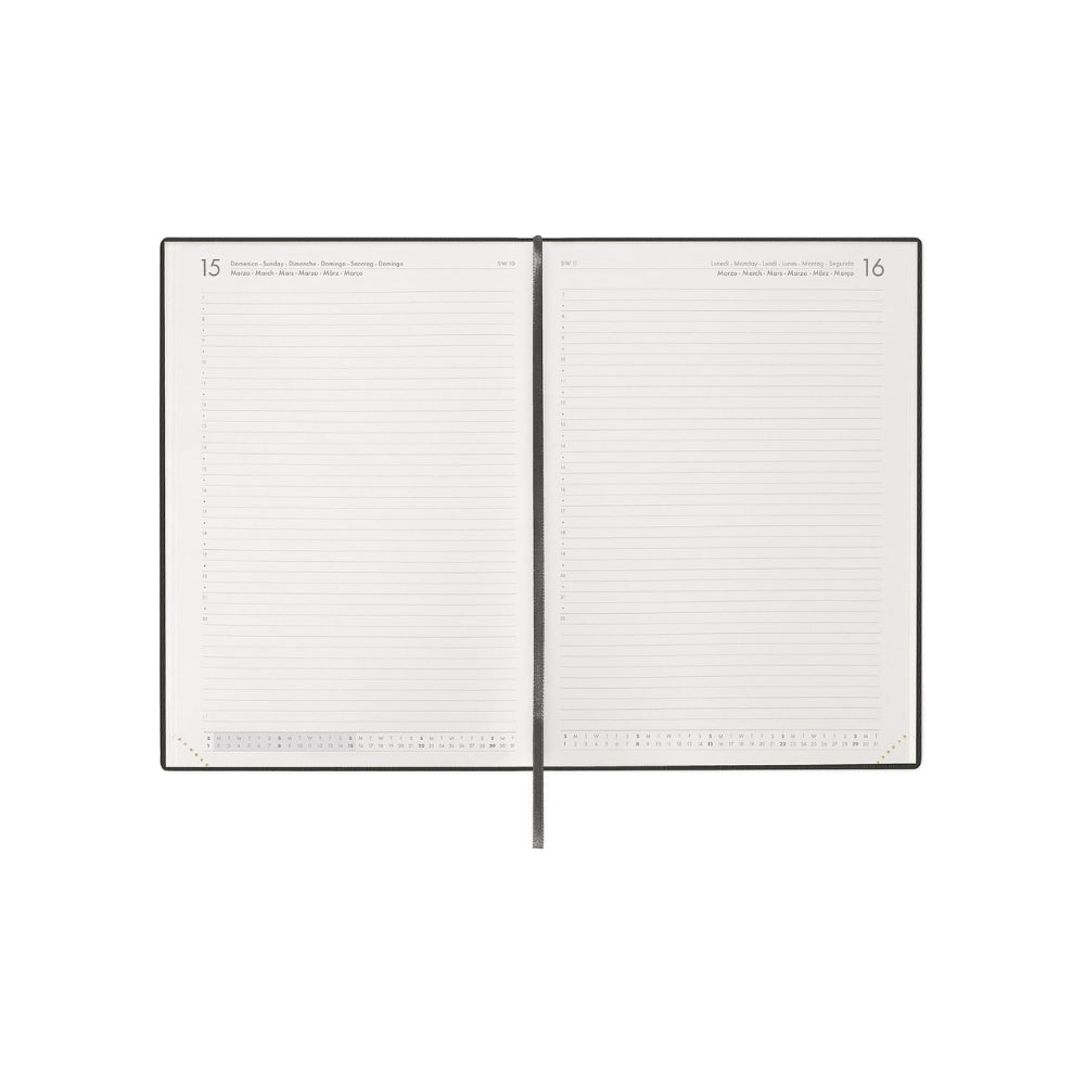 Legami - Agenda Giornaliera Maxi 2027, Black Suit, 12 Mesi, 19.5 x 26.5 cm