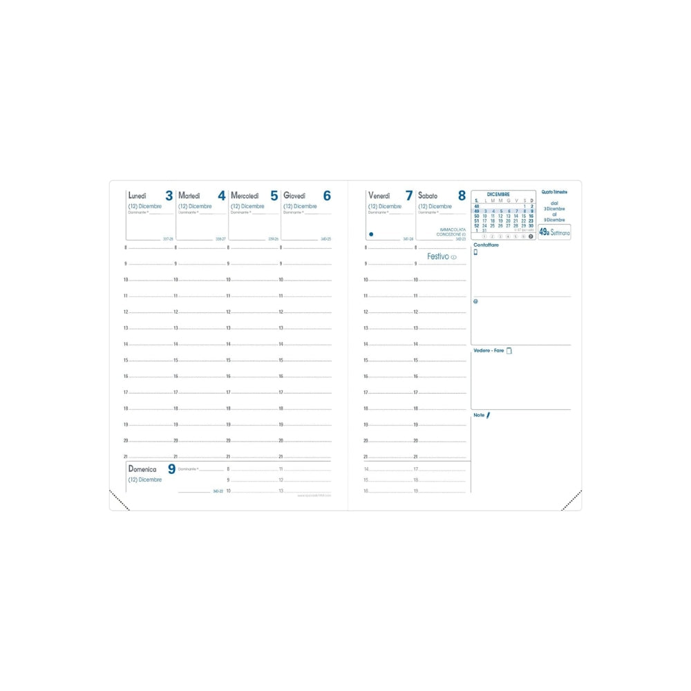 Agenda Quo Vadis 003099Q RIGIRO 2027 colore Nero