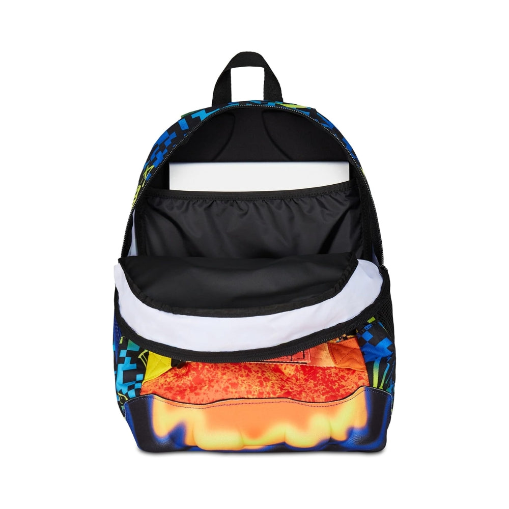 Zaino Scuola Seven Dual Blu e Arancione con Scomparto PC e Tasca Porta Borraccia