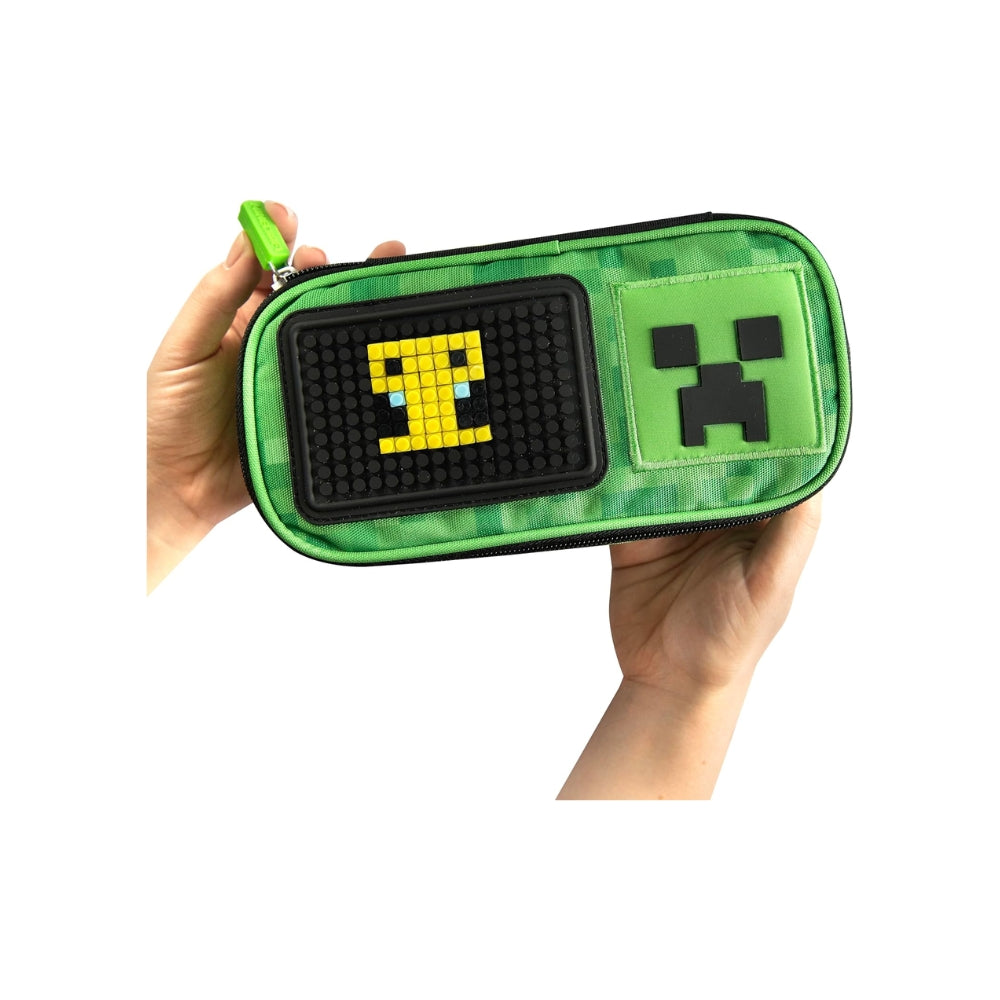 Minecraft Astuccio Scuola Ufficiale – Porta Cancelleria con Zip e Divisorio Interno