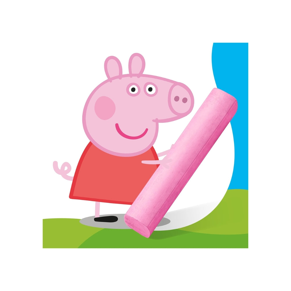 STAEDTLER Noris Junior Gessetti da Strada Peppa Pig Set da 6 – Gessetti Lavabili per Bambini