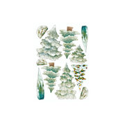 SWEET WOOD ICE TREES A5 LESWA5015 DECORAZIONE RENKALIK