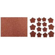 Rosa in Feltro Stardust Rame 25x30 cm – Decorazione Glitterata (FELL026)