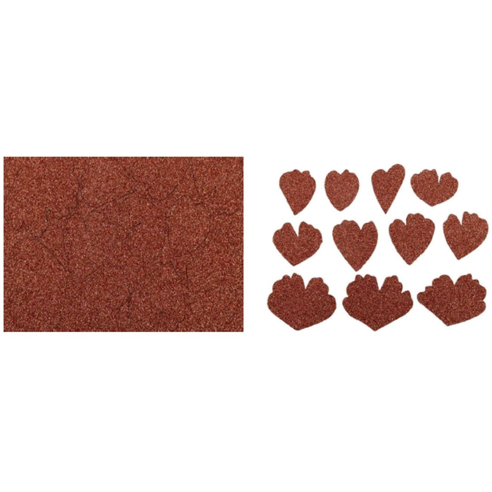 Peonia in feltro Stardust Rame cm 25×15 – Renkalik (cod. FELL021)