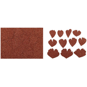 Peonia in feltro Stardust Rame cm 25×15 – Renkalik (cod. FELL021)