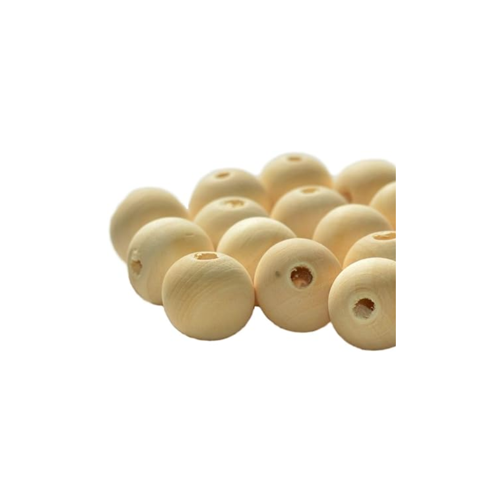 CWR - SFERE IN LEGNO CON FORO - diam 35mm - 3 PEZZI