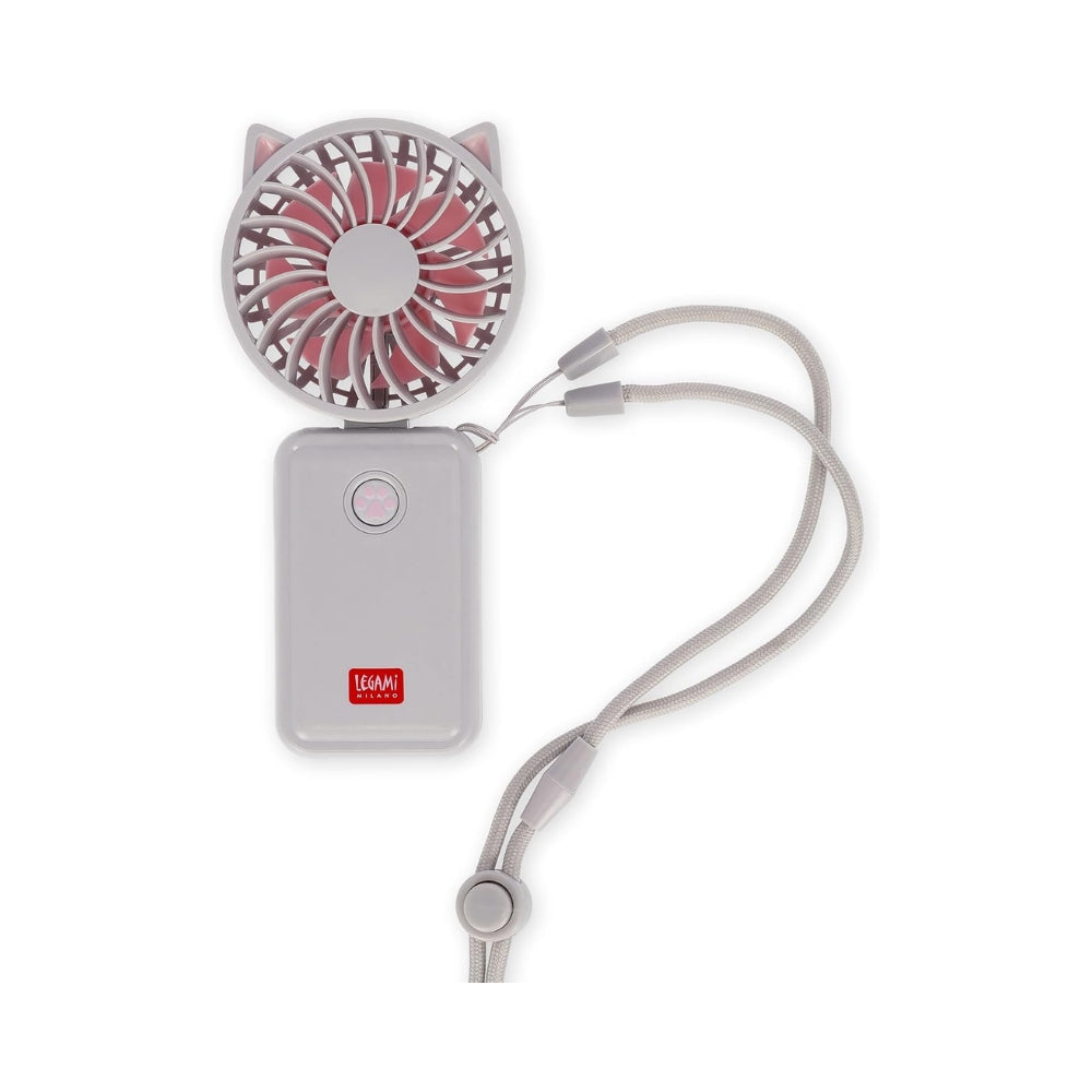 Mini Ventilatore Portatile Ricaricabile, Mini Fan, Ventilatore Kitty - Legami