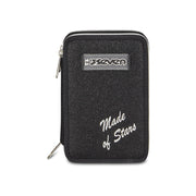 Seven Astuccio Scuola 3 Zip Made Of Stars Nero Effetto Brillantini