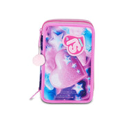 SJ GANG STYLE JAM GANG Astuccio Scuola 3 Zip FLUFFY PINK GIRL
