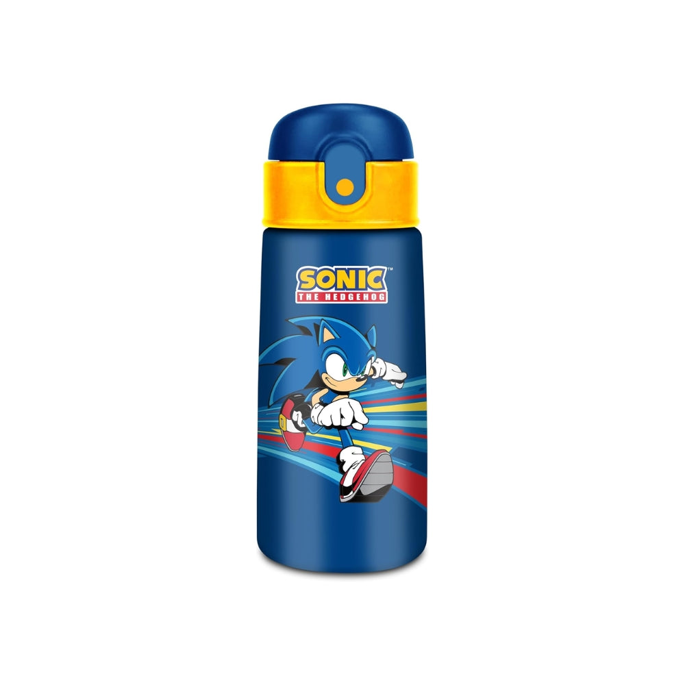 Seven Borraccia Kid Sonic, Blu, 460 ml, Acciaio Inox