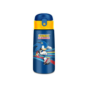 Seven Borraccia Kid Sonic, Blu, 460 ml, Acciaio Inox