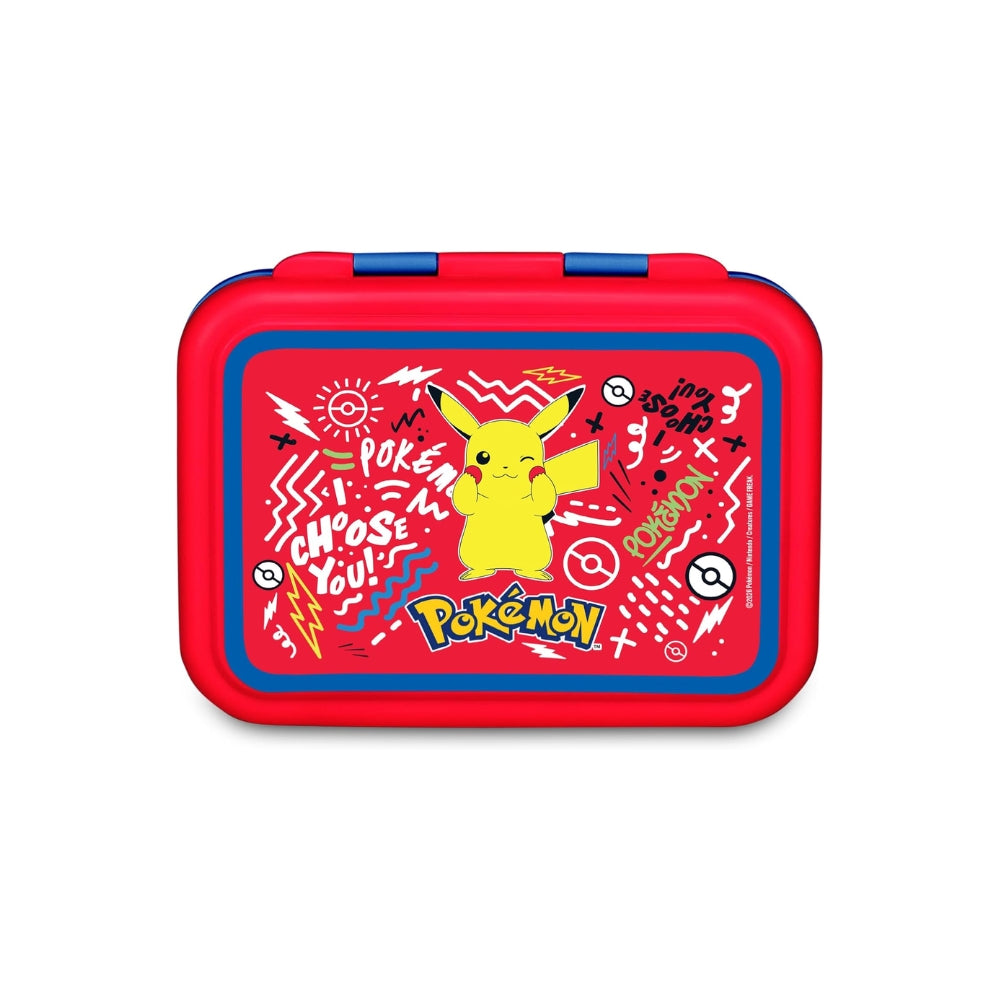 Seven Portamerenda Pokemon, Rosso, 850 ml