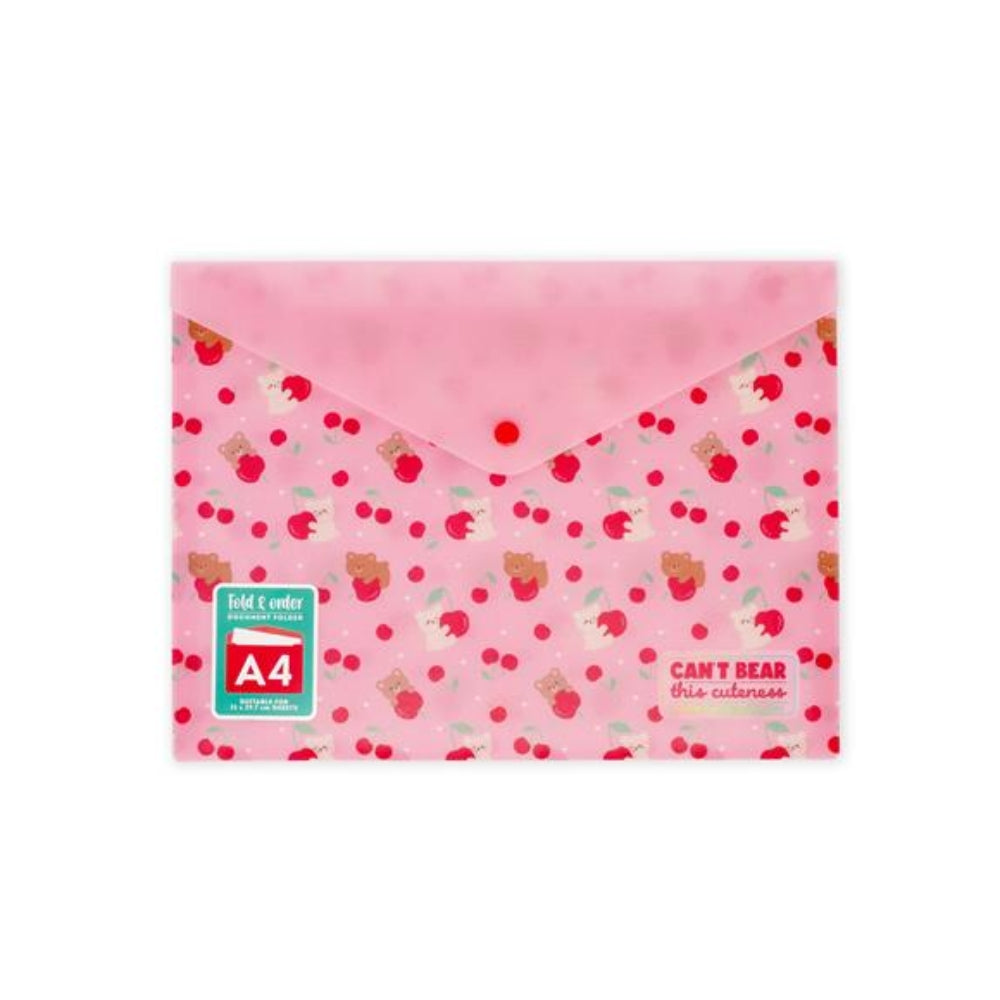 Cartella portadocumenti Legami Fold & Order - Orsetto - Ciliegia