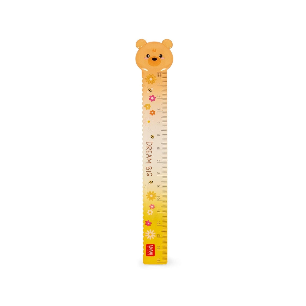 Righello Legami da 15 cm con tema Teddy Bear