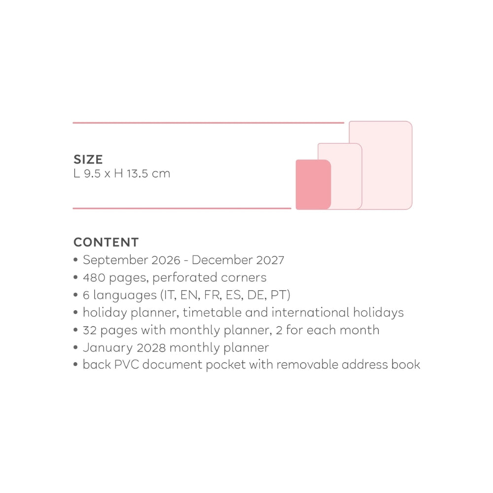 Legami – Agenda Giornaliera Fotografica 2026-2027 Bee Small 16 Mesi