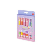 Legami - Set di 6 Evidenziatori Doppia Punta Pastello e Neon, Meow, 6 Pezzi, 12 Colori (1 confezione)