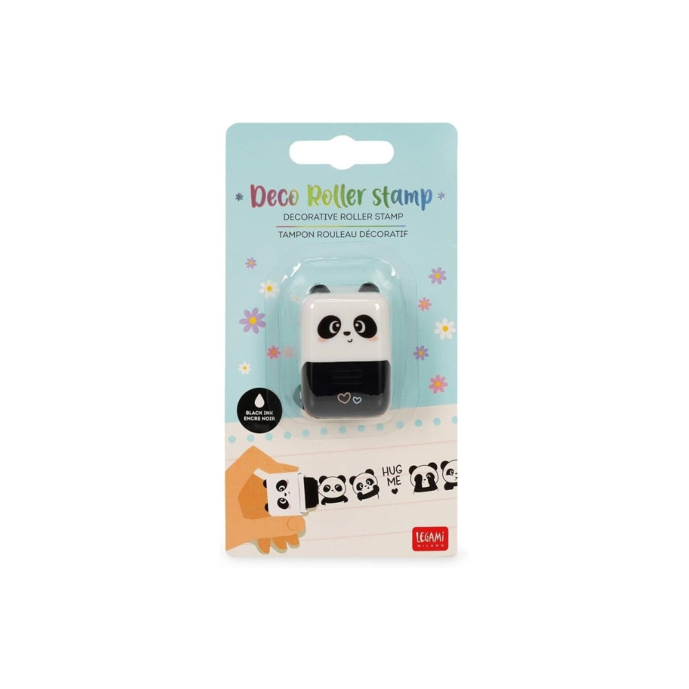 Legami - Timbro Decorativo a Rullo - Panda - Roller Stamp