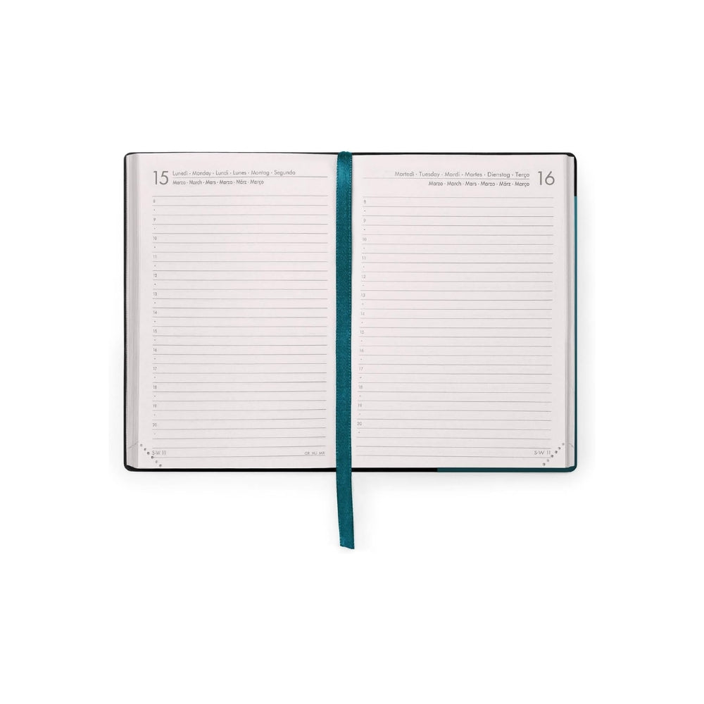Legami - Agenda Giornaliera Small 2027, Deep Teal, 12 Mesi, 9.5 x 13.5 cm