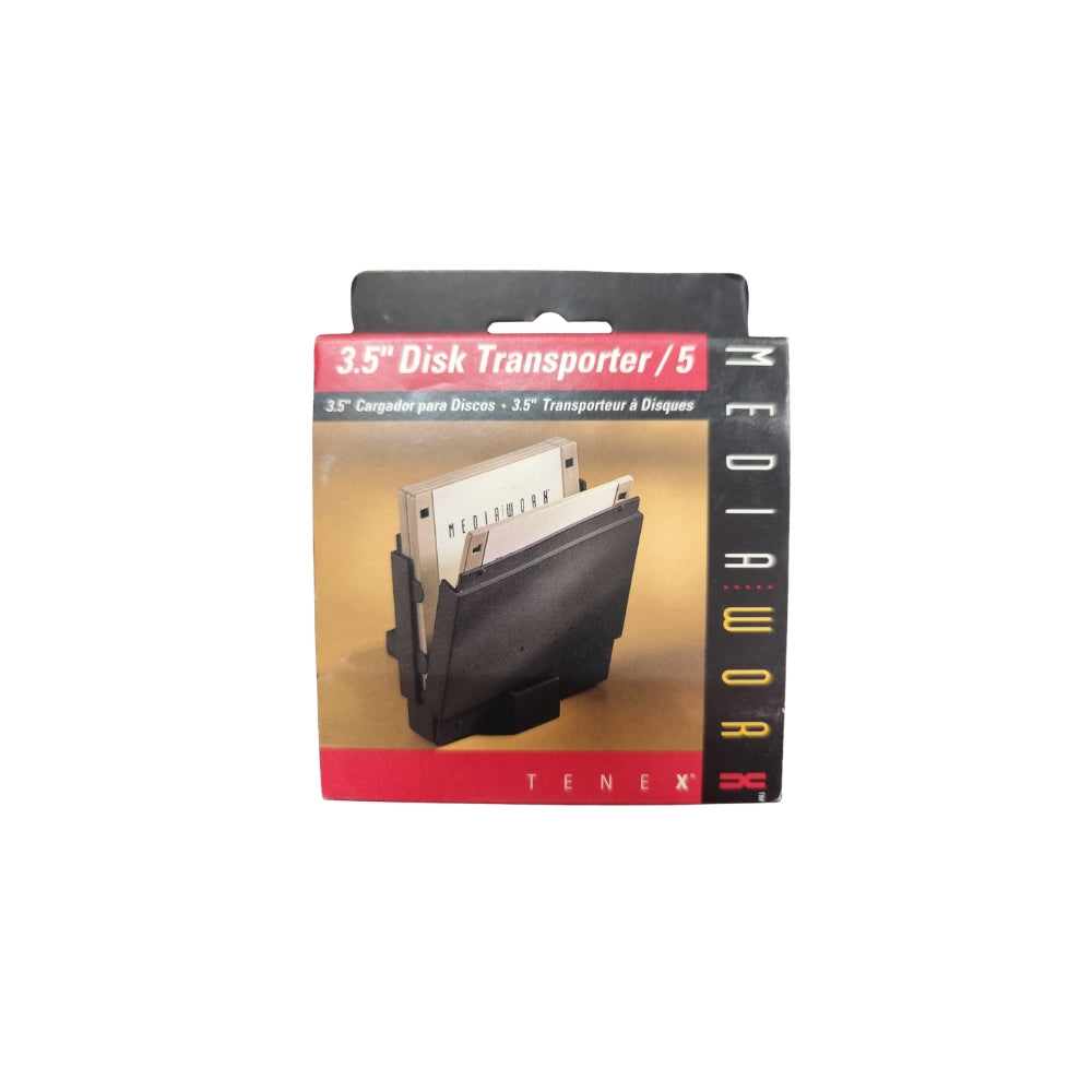 TENEX 3.5" Disk Transporter / 5 – Custodia Rigida per 5 Floppy Disk da 3,5"