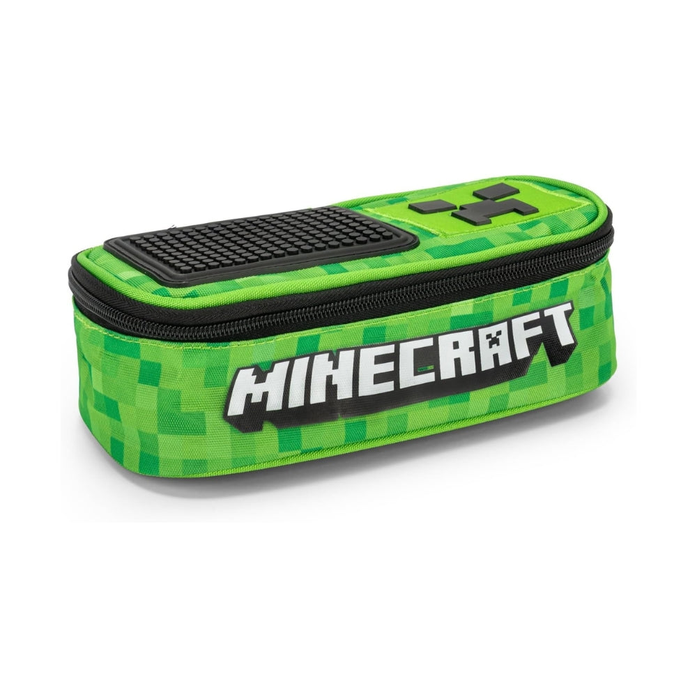 Minecraft Astuccio Scuola Ufficiale – Porta Cancelleria con Zip e Divisorio Interno