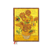 Agenda Paperblanks 2027 Van Gogh – Sunflowers Ultra Horizontal Hardcover 12 Mesi