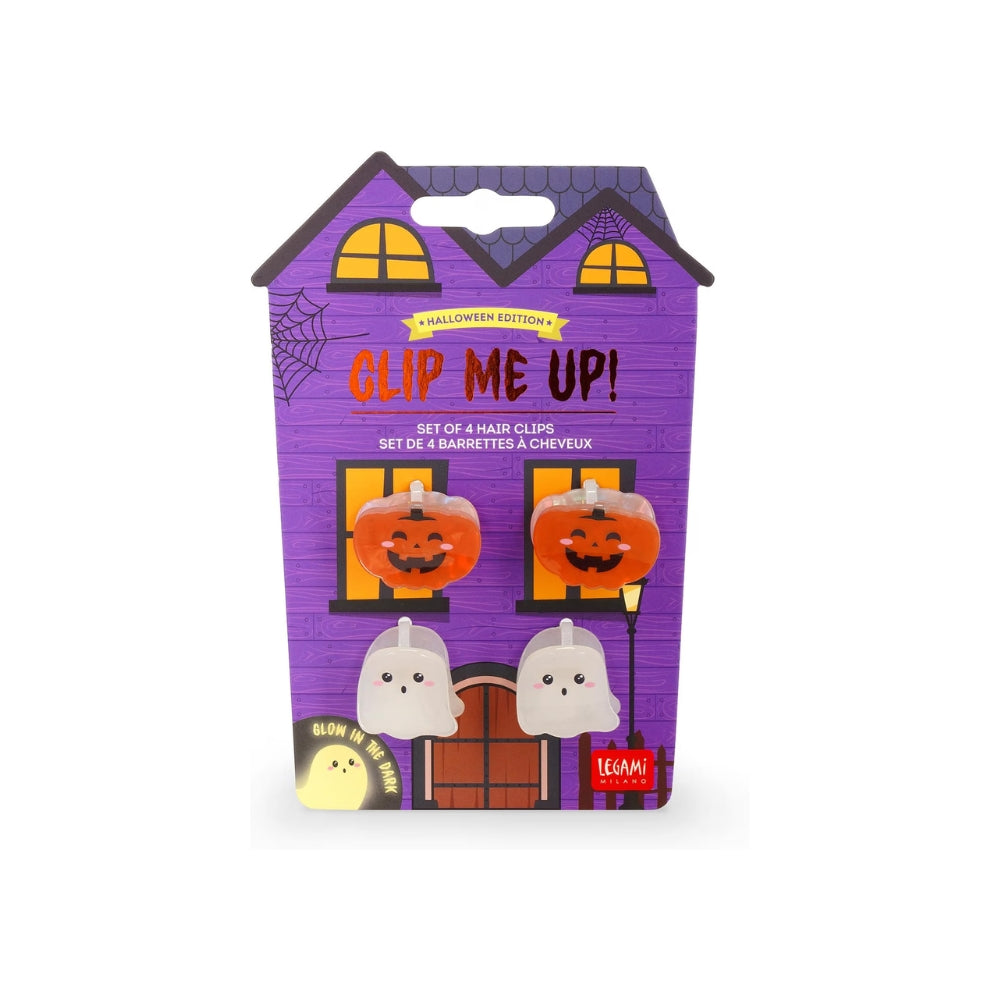 Legami – Set di 4 Mini Mollette per Capelli Clip Me Up! Halloween