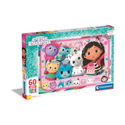Clementoni Supercolor Puzzle Gabby's Dollhouse – 60 Maxi Pezzi