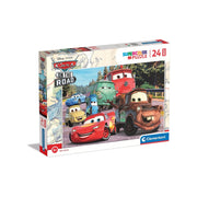 Clementoni Supercolor Puzzle Disney Pixar Cars on the Road – 24 Pezzi