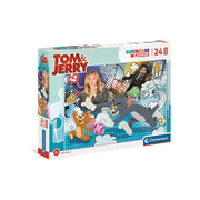 Clementoni Supercolor Puzzle Tom & Jerry – 24 Maxi Pezzi | Puzzle Bambini dai 3 Anni