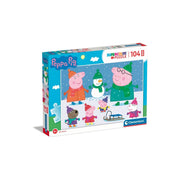 Clementoni Puzzle Peppa Pig Super Color – 104 Maxi Pezzi | Puzzle Bambini dai 4 Anni