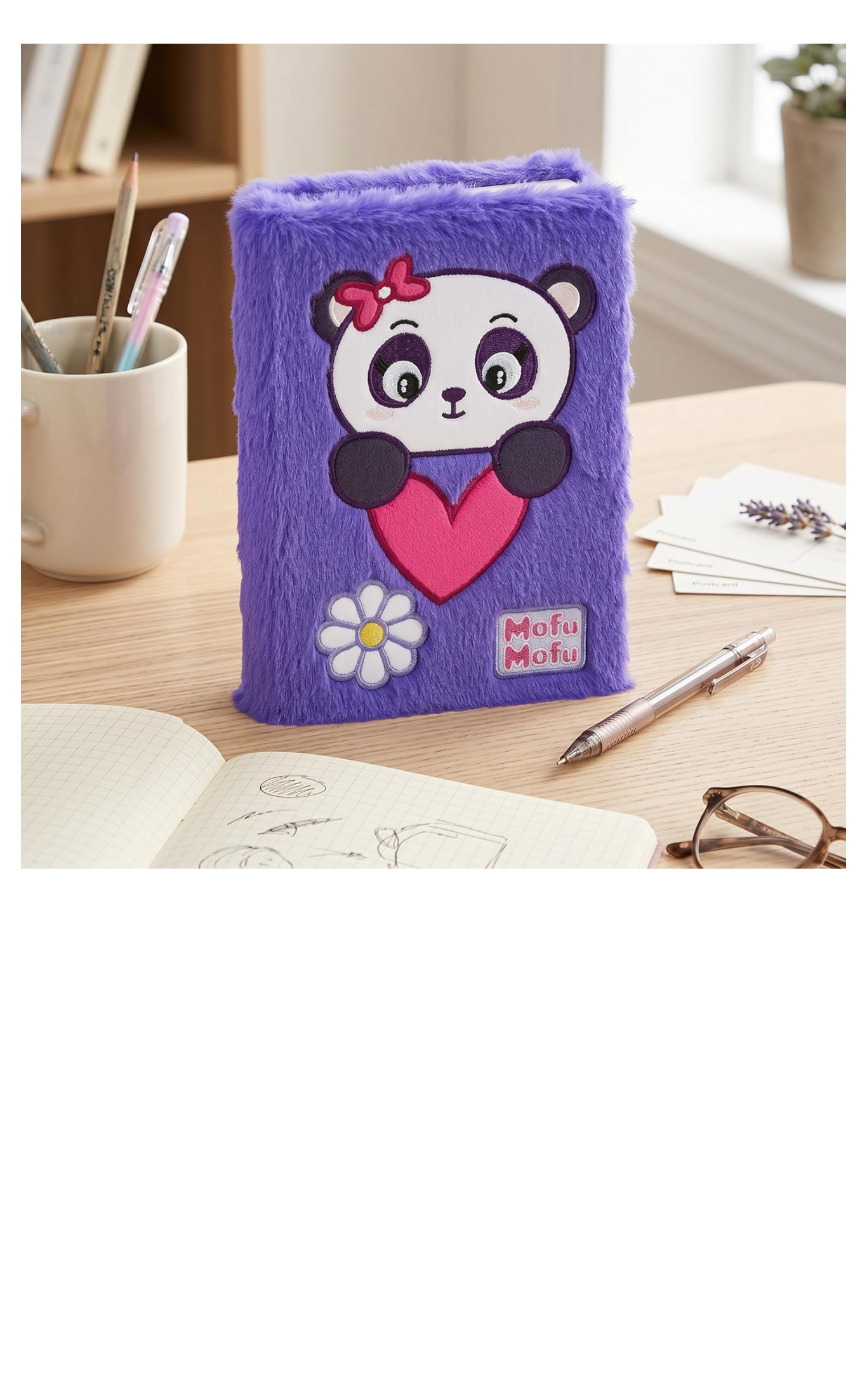 MOFU MOFU Diario Scuola 2026-2027 – Agenda Scolastica 12 Mesi con Copertina Plush