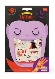 Legami - Tatuaggi Temporanei per Bambini, Tema Halloween, Lavabili, Resistenti a Sudore e Acqua, Brillano al buio, Facili da Applicare, Dermatologicamente Testati