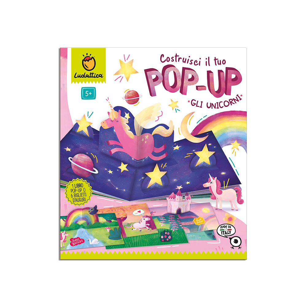 Costruisci il tuo Pop-Up – Gli unicorni | Ludattica