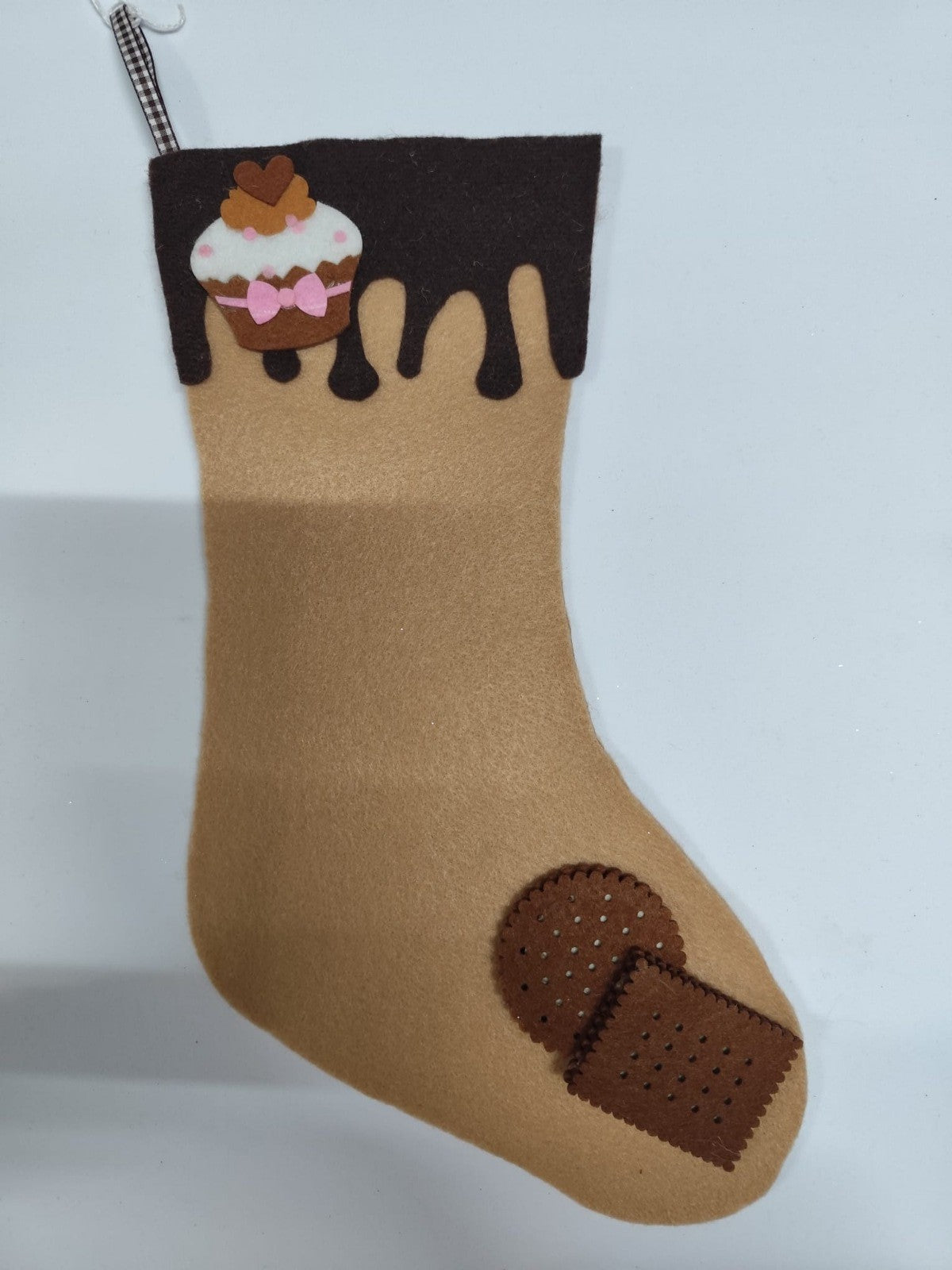 Calza della Befana fatta a mano