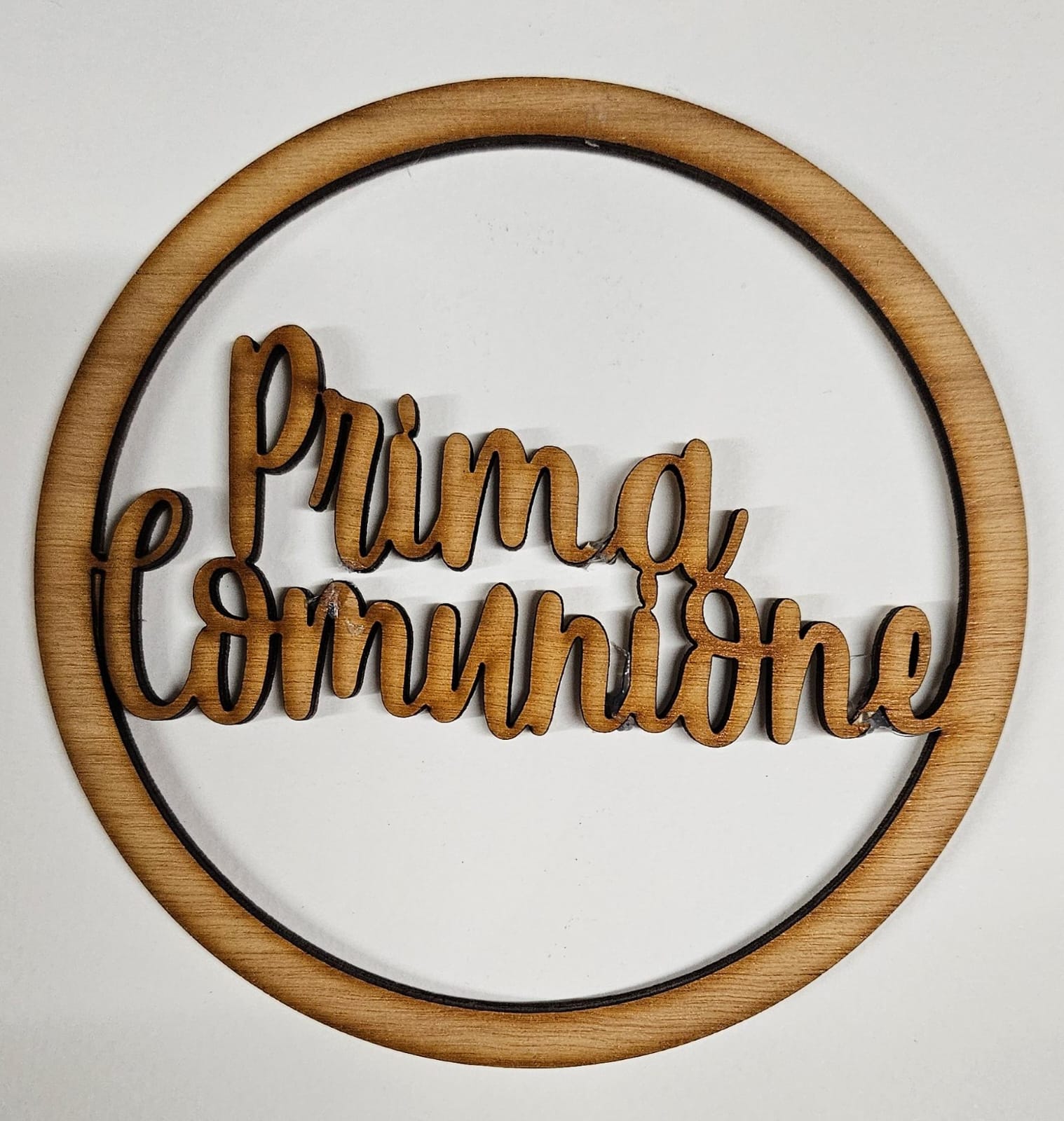 Cake Topper in legno per Comunione