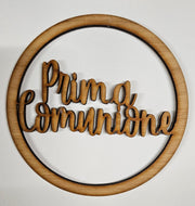 Cake Topper in legno per Comunione