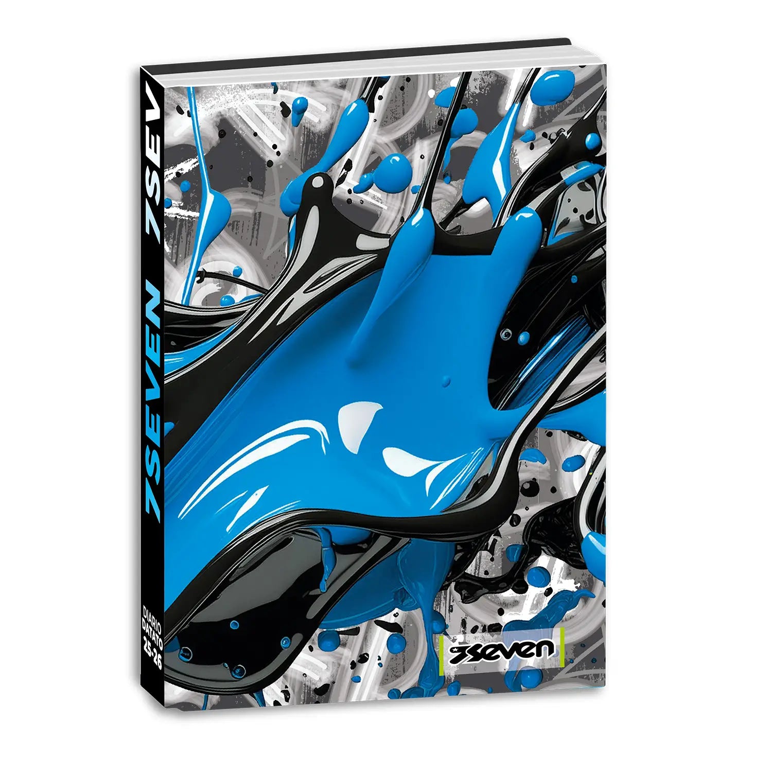 Diario Standard Giornaliero Seven Boy, Datato 2025/2026, 12 Mesi - Fantasie Assortite