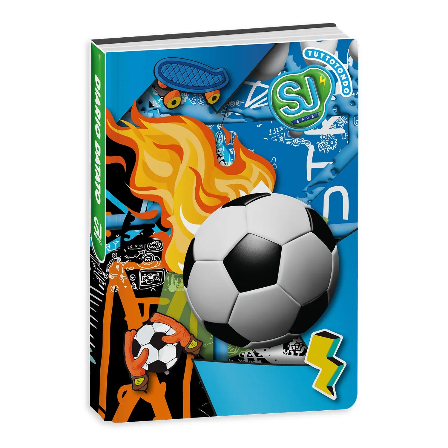 Diario Standard Giornaliero SJ Gang Boy, Datato 2025-2026, 10 Mesi - Fantasie Assortite