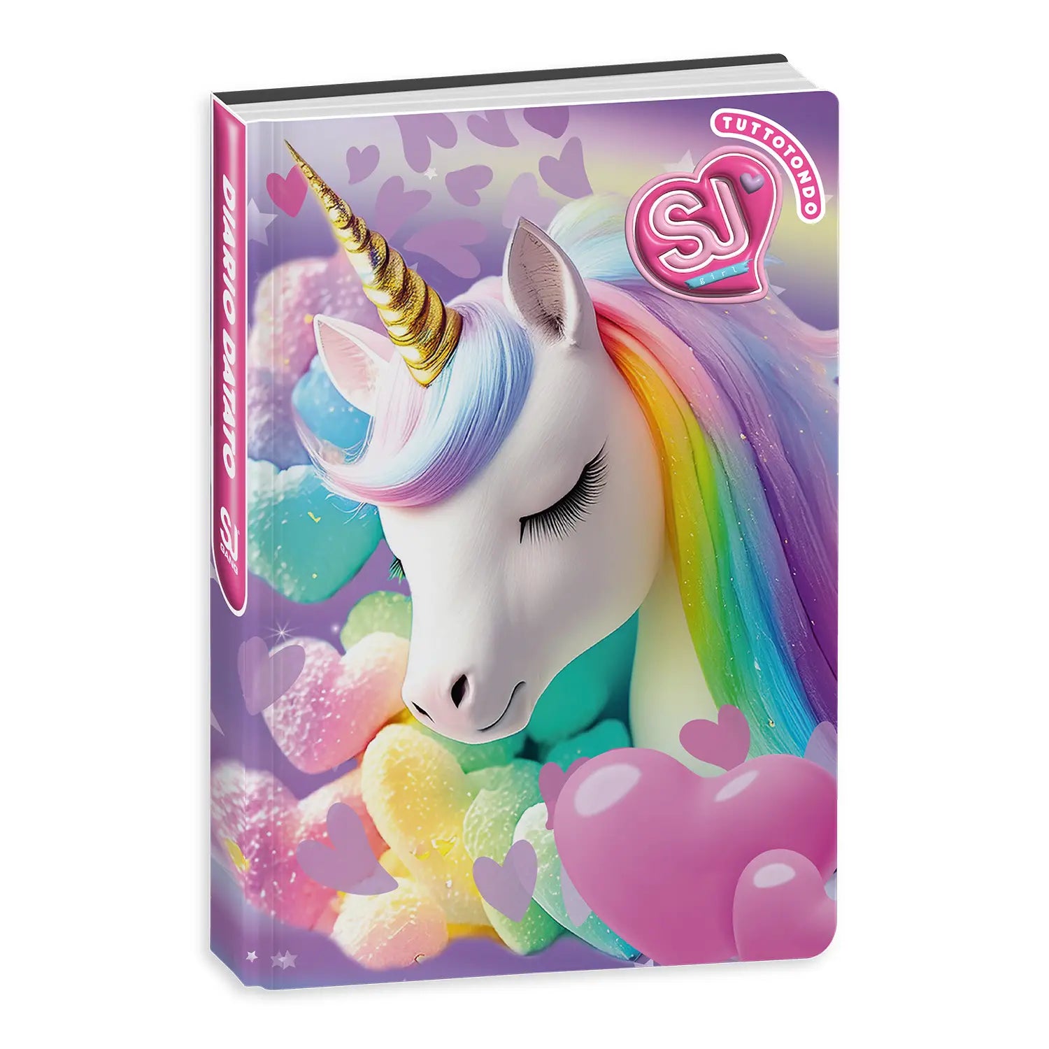 Diario Standard Giornaliero SJ Gang Girl, Datato 2025-2026, 10 Mesi - Fantasie Assortite