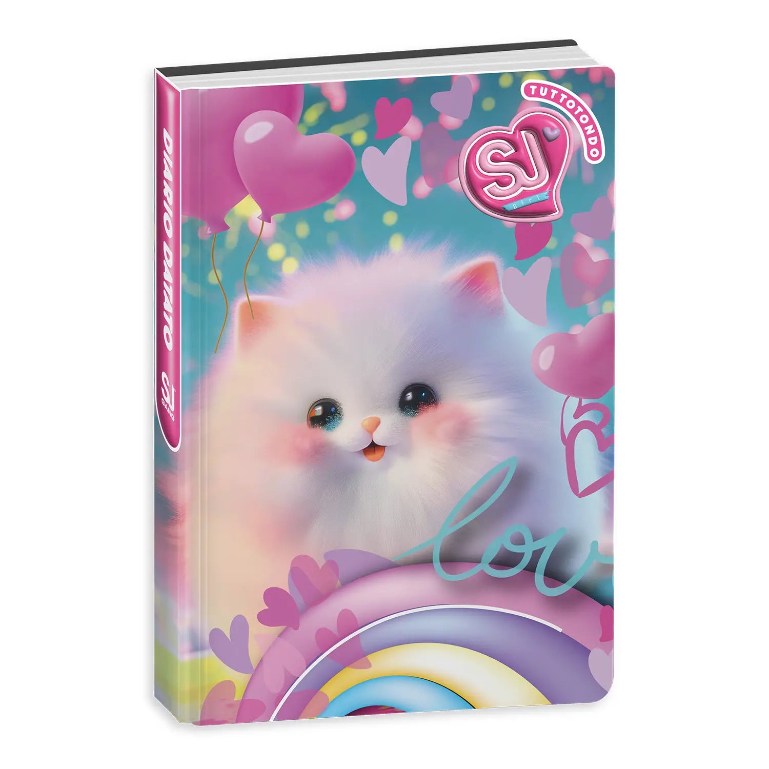 Diario Standard Giornaliero SJ Gang Girl, Datato 2025-2026, 10 Mesi - Fantasie Assortite