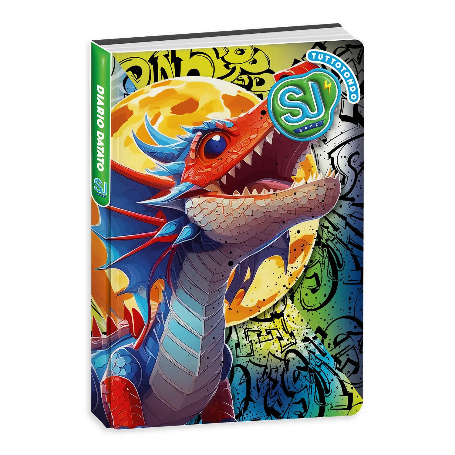 Diario Standard Giornaliero SJ Gang Animali Boy, Datato 2025-2026, 10 Mesi - Fantasie Assortite