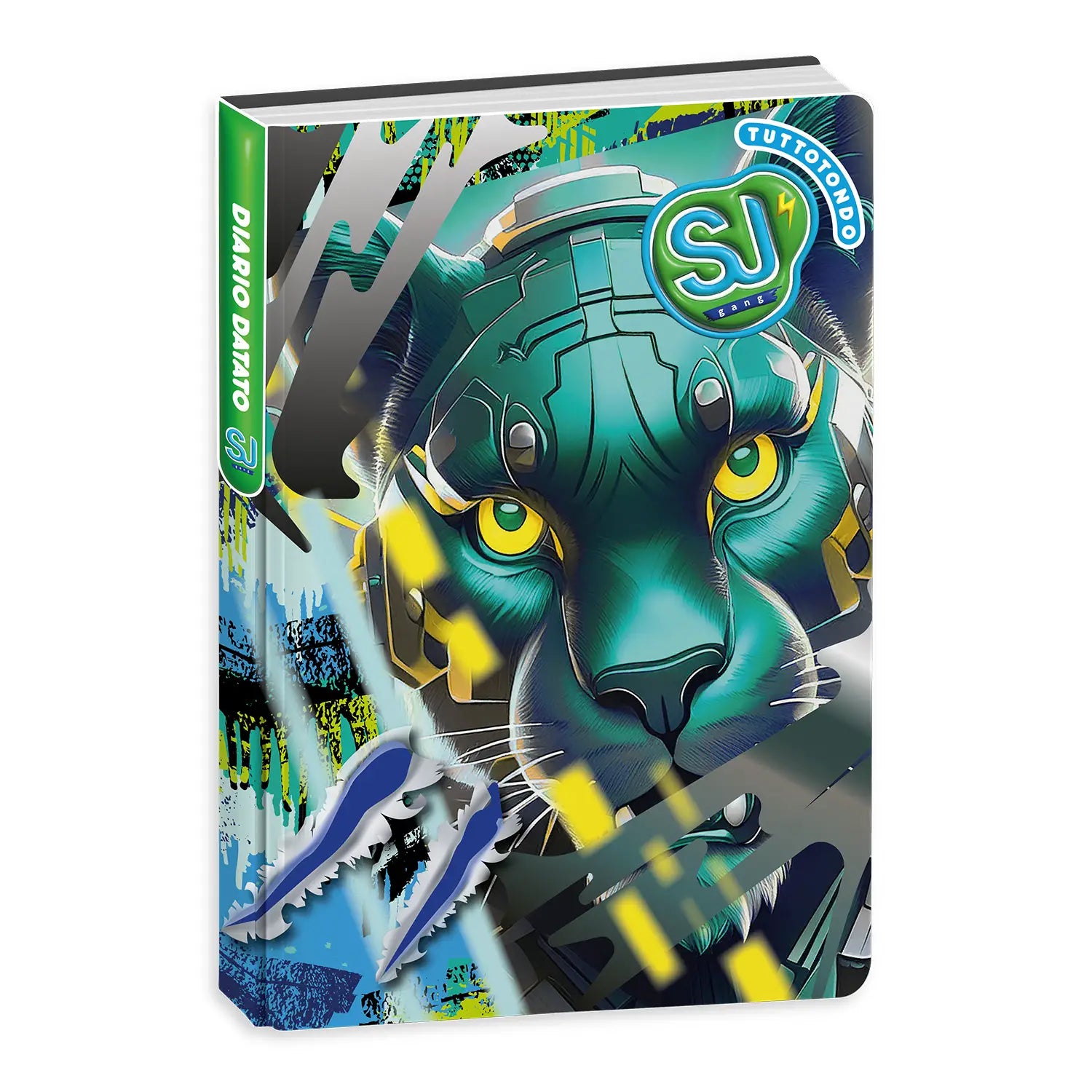 Diario Standard Giornaliero SJ Gang Animali Boy, Datato 2025-2026, 10 Mesi - Fantasie Assortite